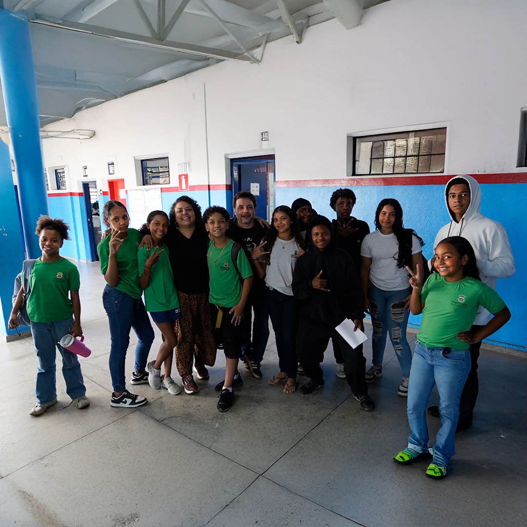 Alunos - Oficina de direção / Cinema da Favela 2025 / Foto: Sergio Aguiar / Divulgação