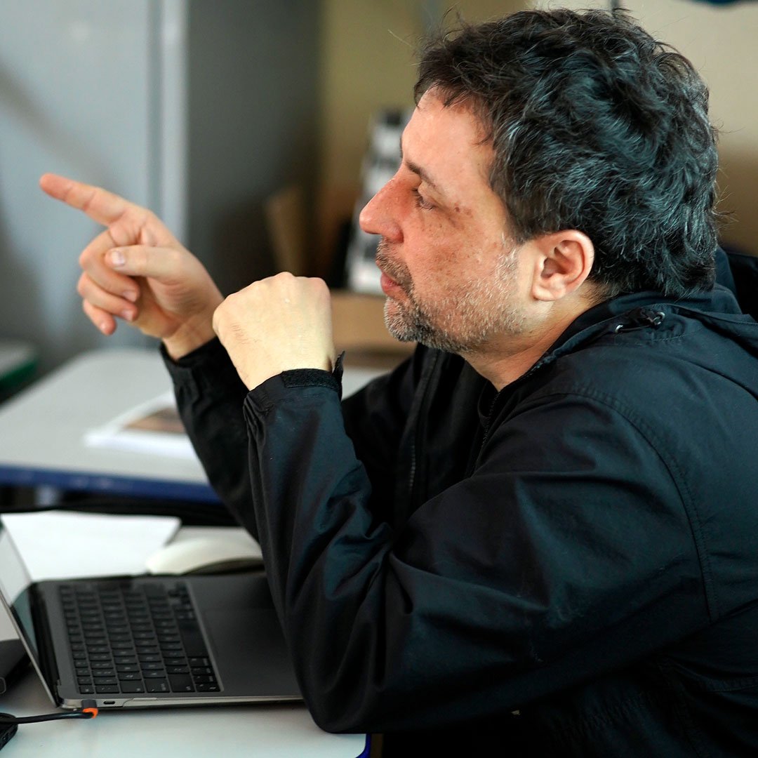 Andre Amparo - Oficina de direção / Cinema da Favela 2025 / Foto: Sergio Aguiar / Divulgação