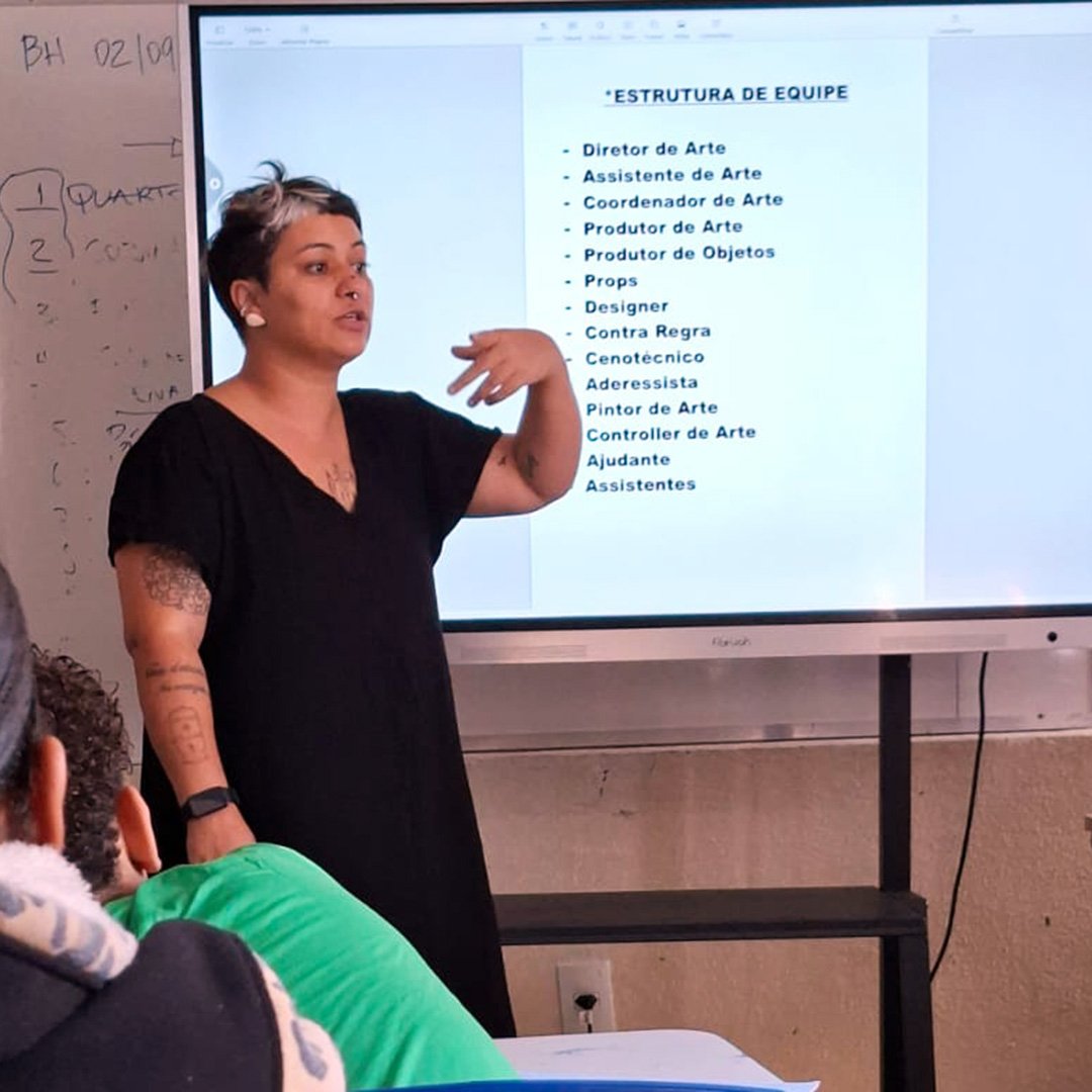 Mariana Rocha - Oficina de Direção de Arte / Cinema da Favela 2025 / foto: Produção / Divulgação