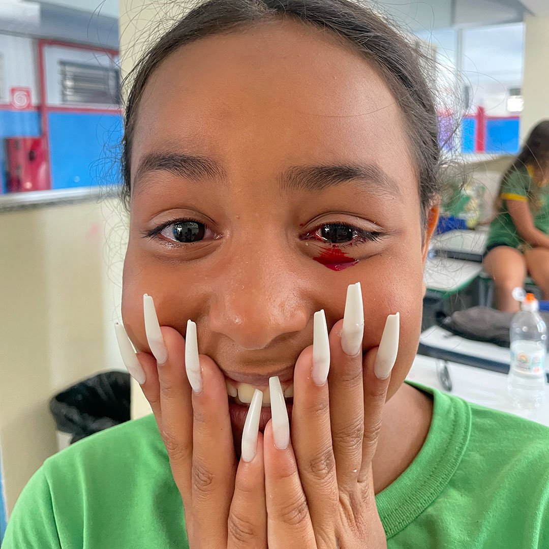 Oficina de Figurino e Maquiagem / Cinema da Favela 2025 / foto: Produção / Divulgação